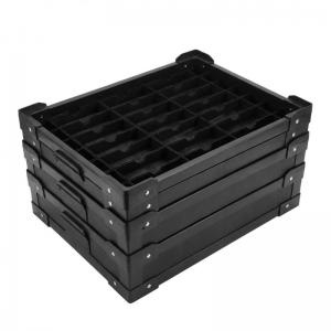 Boîtes, plateaux et séparateurs en carton ondulé antistatique noir
    